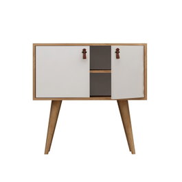 Hanah Home Consola Rebecca Roble y Blanco